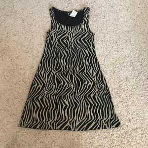 Zebra printed dress